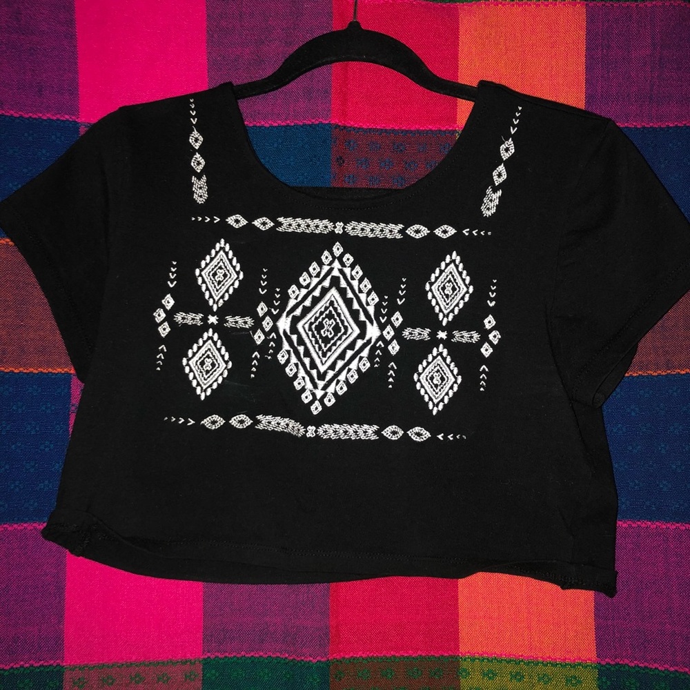 Black crop top